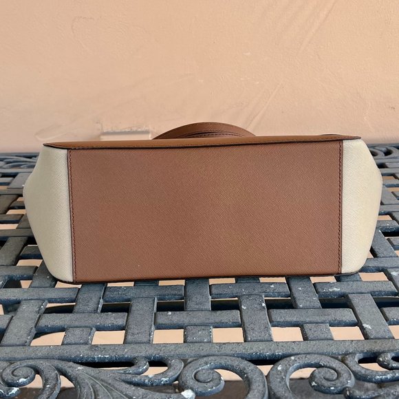 Michael Kors Jet Set Travel Large X Chained Tote Bag MK Brown Multi - Picture 4 of 10